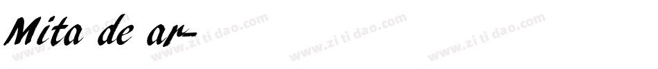 Mita de ar字体转换